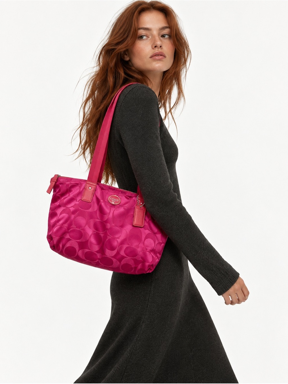 Y2K Coach Pink Weekender Bag